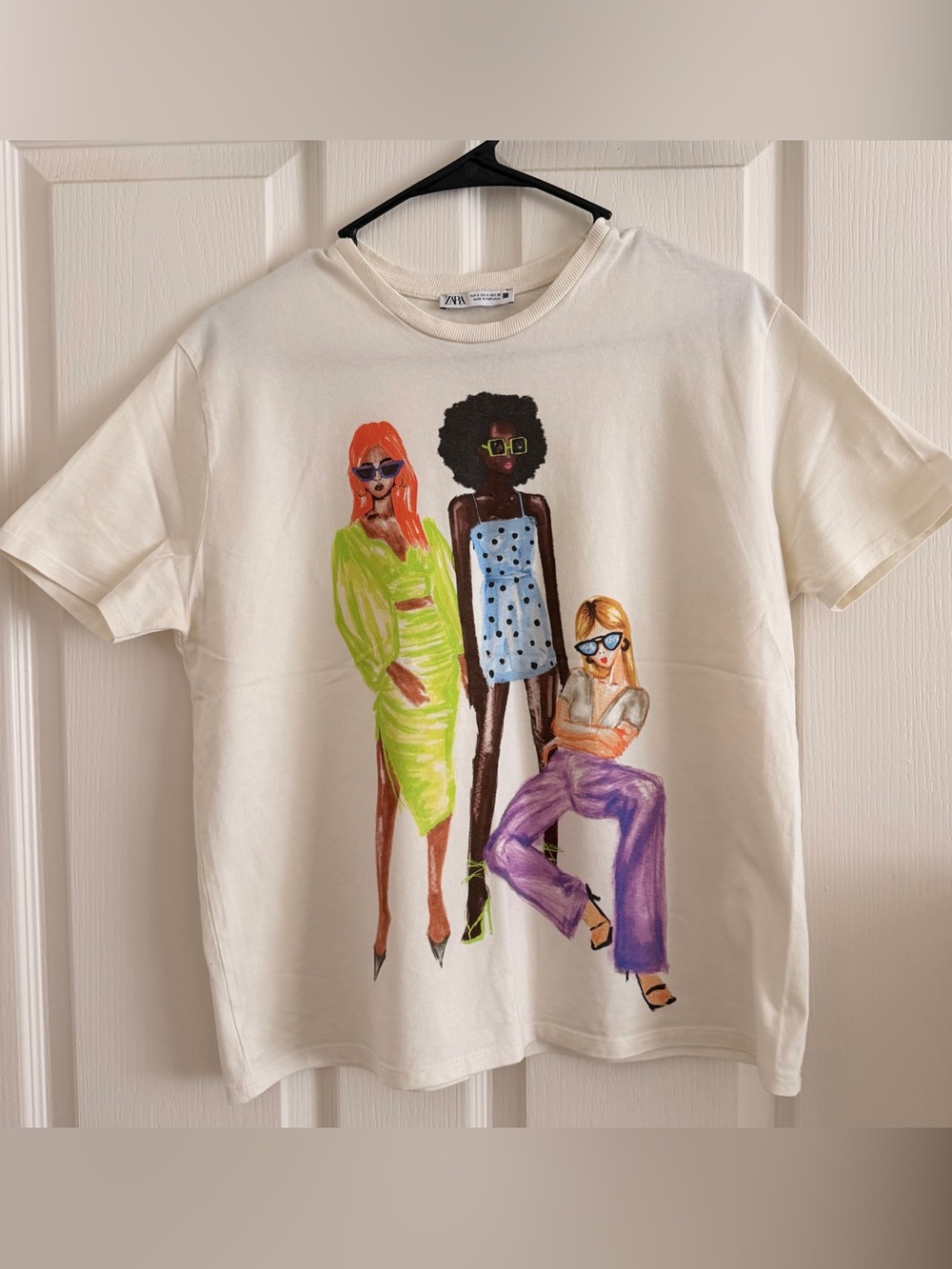 Zara Oversized Cream T-shirt